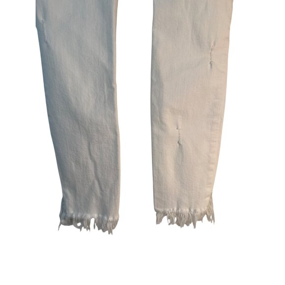 2/$30 ZARA  Size 2 Trafaluc  Distressed White Skinny Jeans - Picture 12 of 13